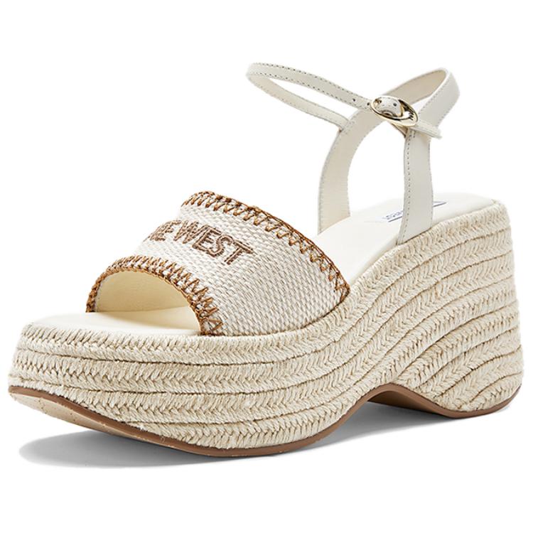 NINE WEST Женские сандалии на одной бляшке 9,5 см абрикос, цвет Apricot — фото 3