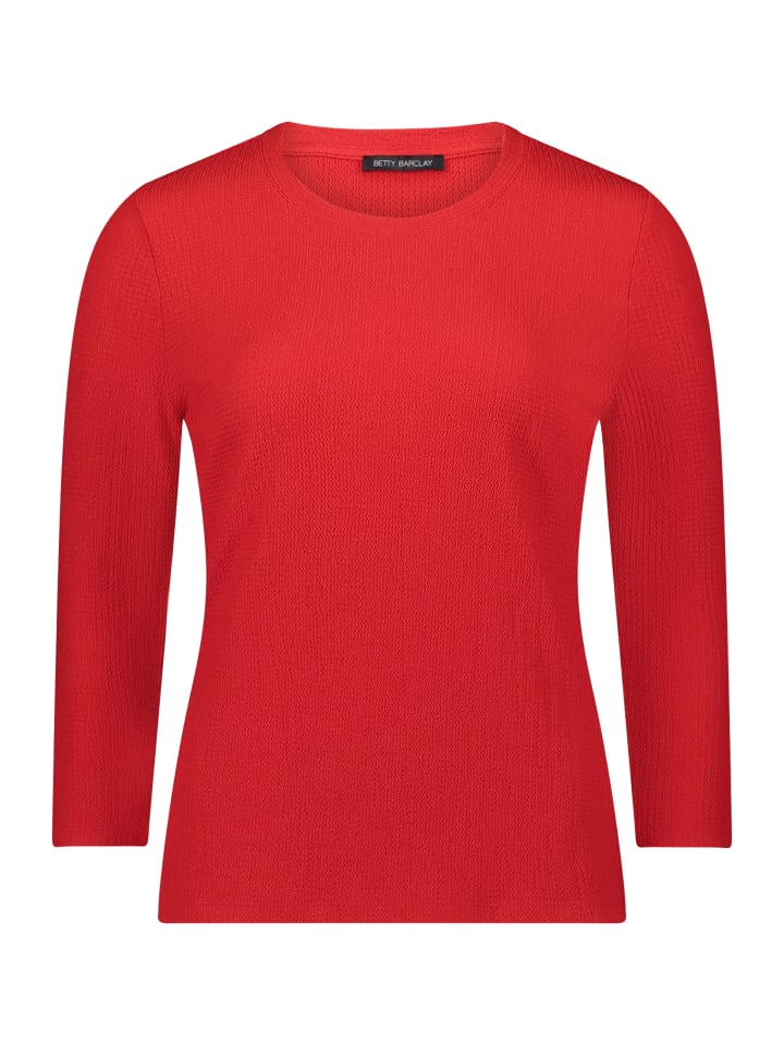 

Betty Barclay Текстурированная футболка с круглым вырезом, цвет High Risk Red, Красный, Betty Barclay Текстурированная футболка с круглым вырезом, цвет High Risk Red