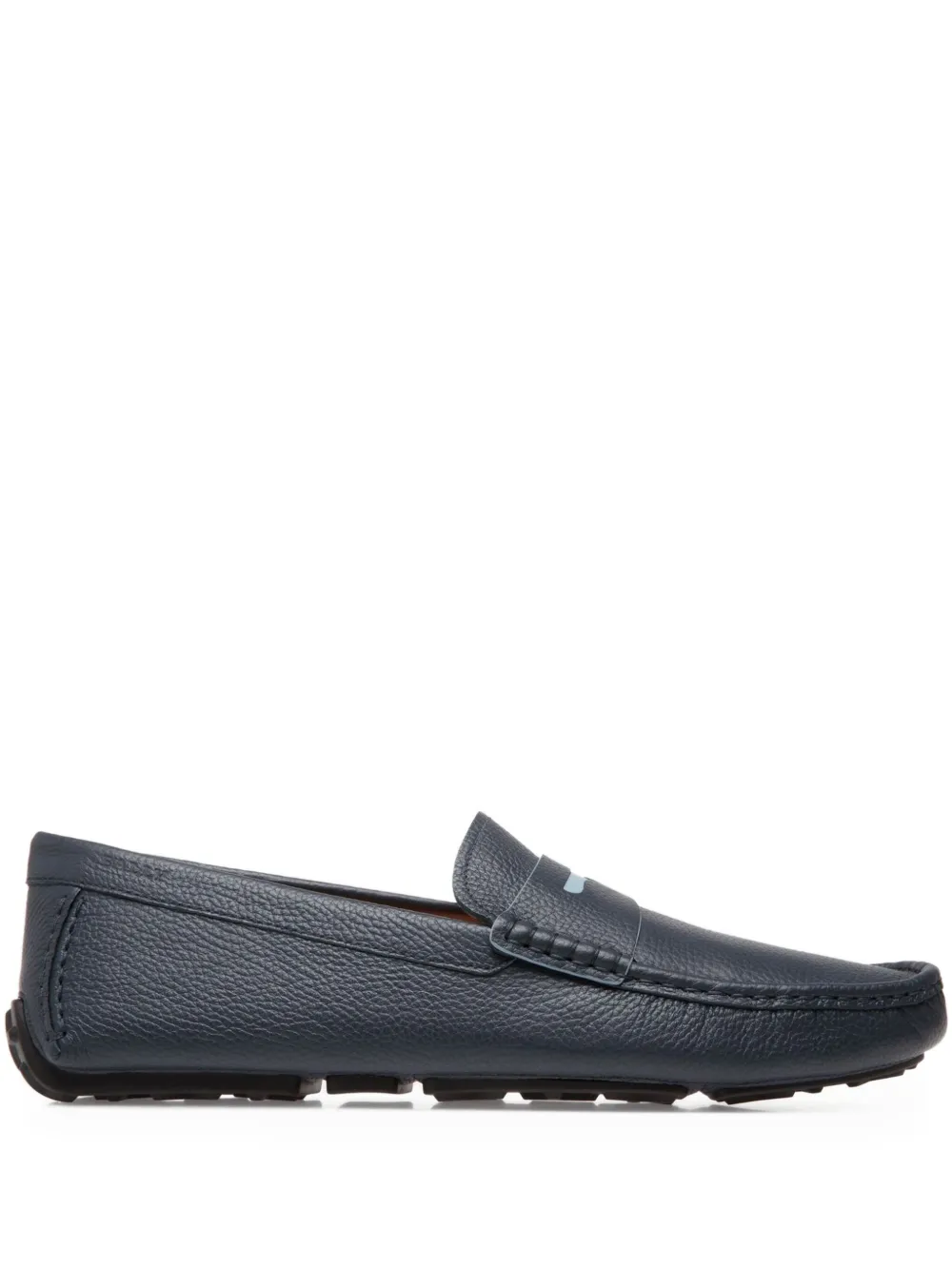 

Лоферы из зернистой кожи Bally, синий