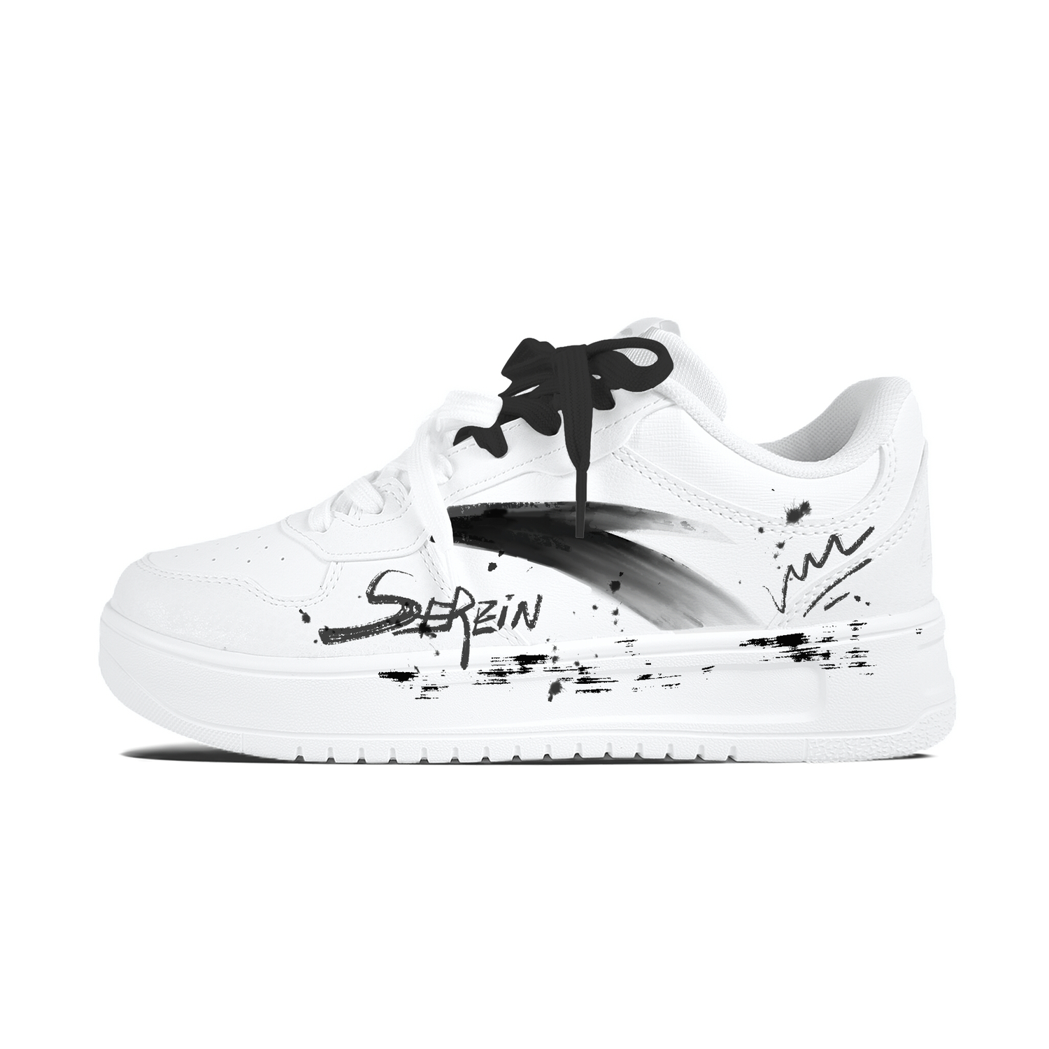 

ANTA Легкие чернильные размытые граффити противоскользящие износостойкие скейтерские кроссовки Unisex