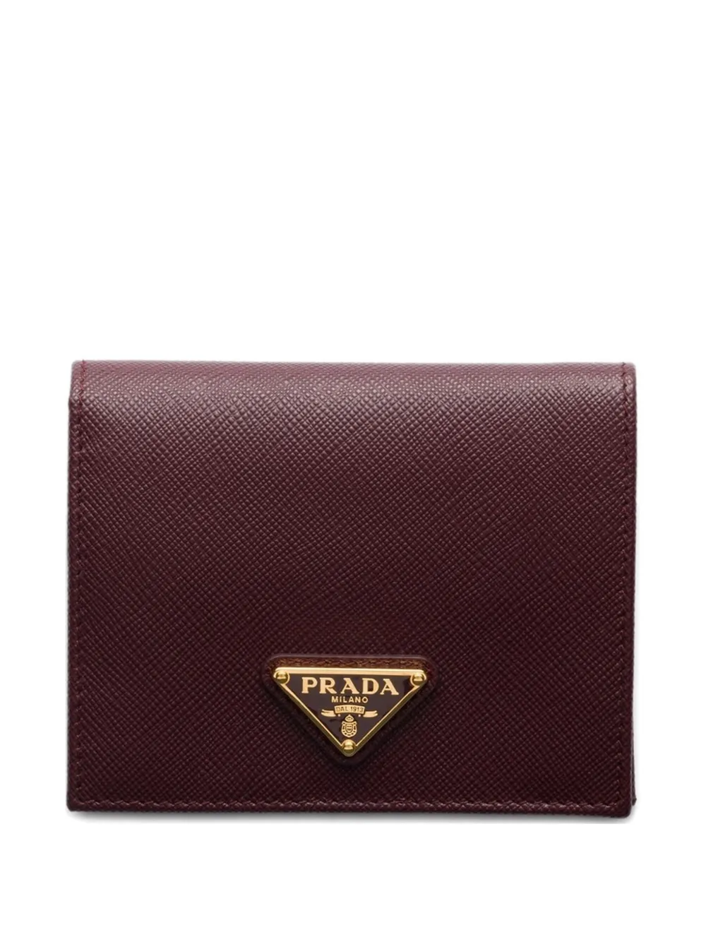 

Маленький кошелек из сафьяновой кожи Prada, красный