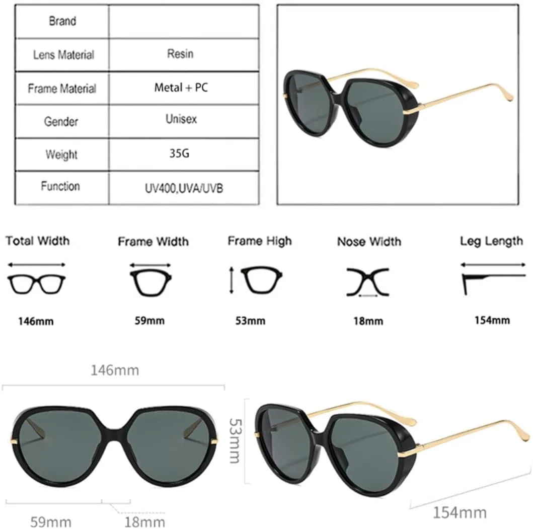 

Винтажные солнцезащитные очки для женщин и мужчин, роскошные, модные, с градиентом цвета, в стиле панк, с защитой от УФ-излучения UV400 VRTRFFTR, Leopard Blue