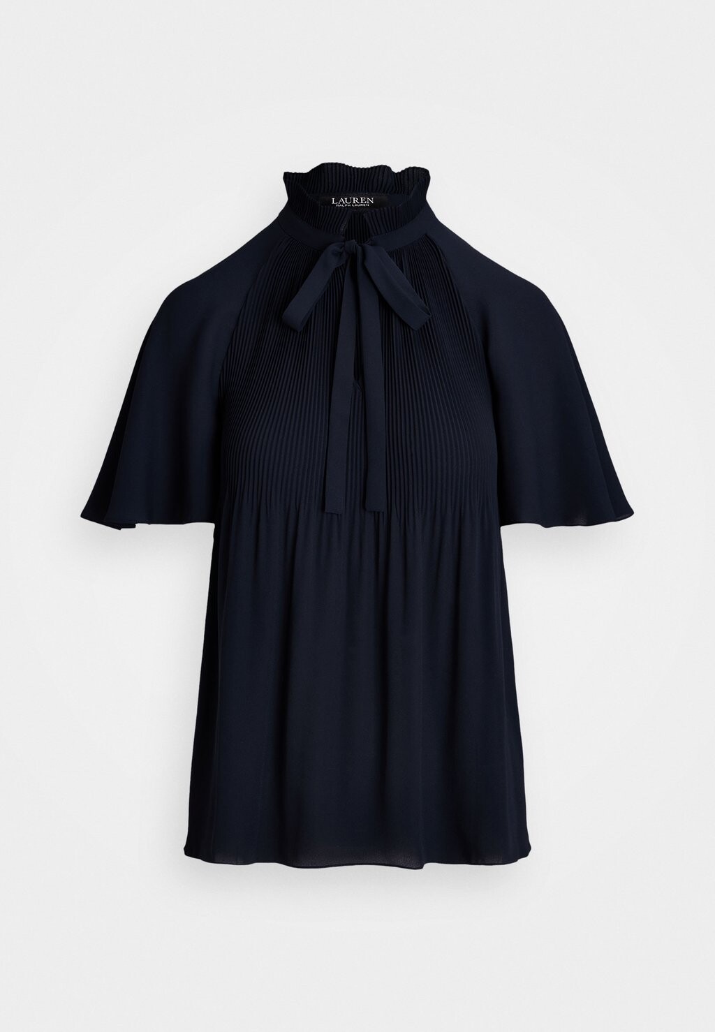 

Блуза PLEATED GEORGETTE BLOUSE Ralph Lauren, синий