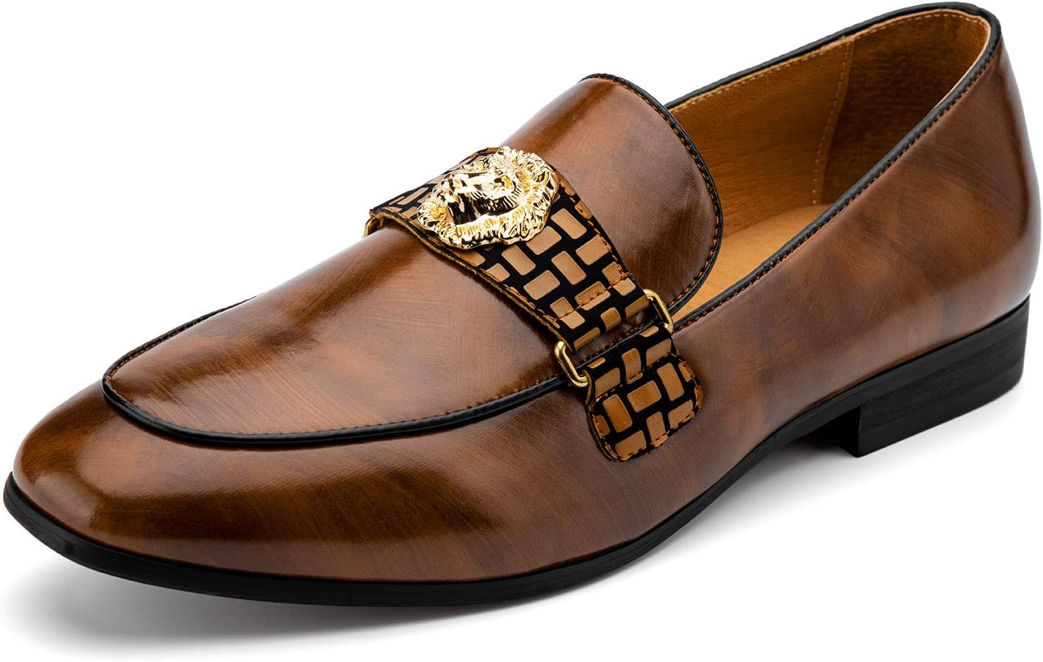 

Мужские лоферы Meijiana Легкие мокасины без шнурков Стильная обувь на выход Дышащие лоферы с кисточками, Brown-18