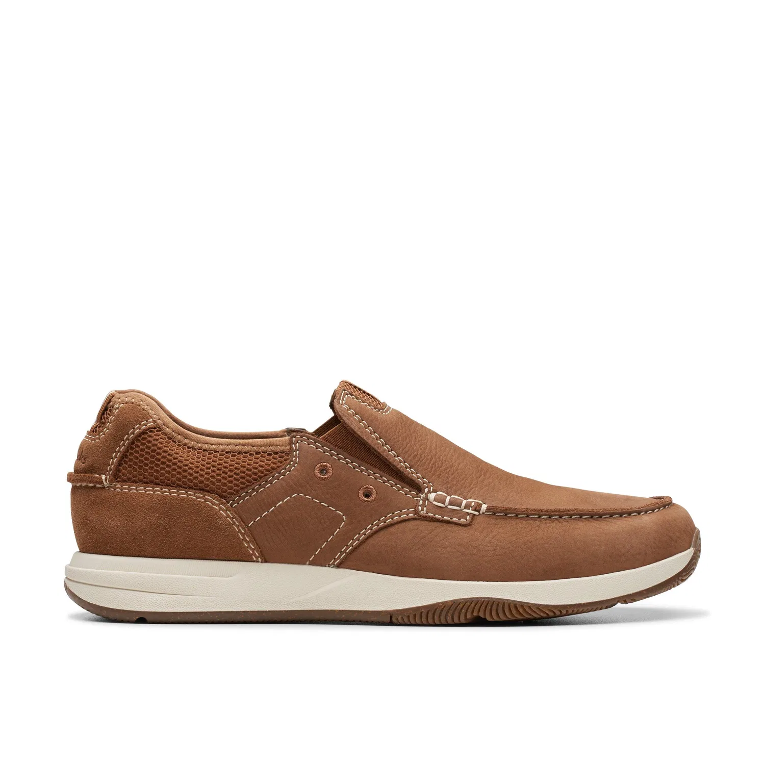 Туфли-лодочки на шнуровке Clarks из нубука, коричневый