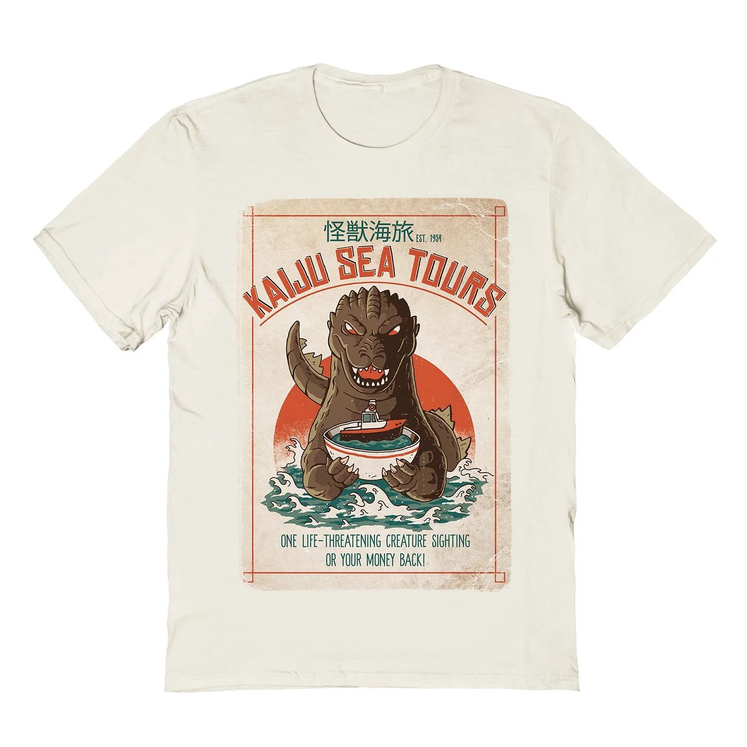 

Мужская футболка DinoMike Kaiju Sea Tours COLAB89 by Threadless