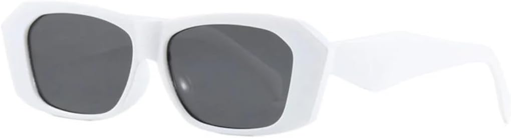 

Винтажные панк-солнцезащитные очки для женщин и мужчин, популярные модные очки для женщин с защитой от УФ-излучения UV400, для активного отдыха и путешествий HHZZYVY, White-black