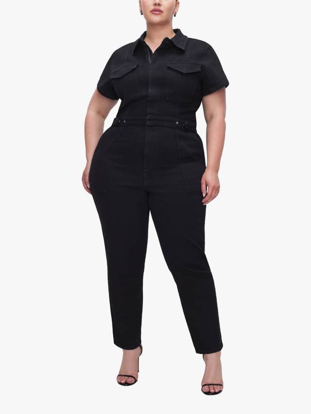 

Джинсовый комбинезон fit for success Good American, черный