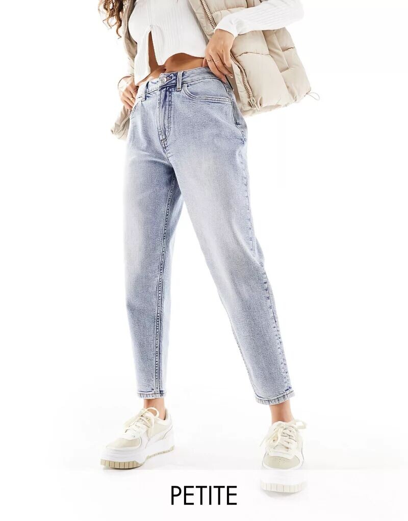 

Голубые джинсы с завышенной талией Miss Selfridge Petite