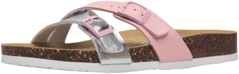 

Сандалии Иисуса с двойной пряжкой для женщин и мужчин, унисекс, с широкой пробковой подошвой, водонепроницаемые, шлепанцы для пляжа, легкие, дышащие, с поддержкой свода стопы, нескользящие Geerta, розовый