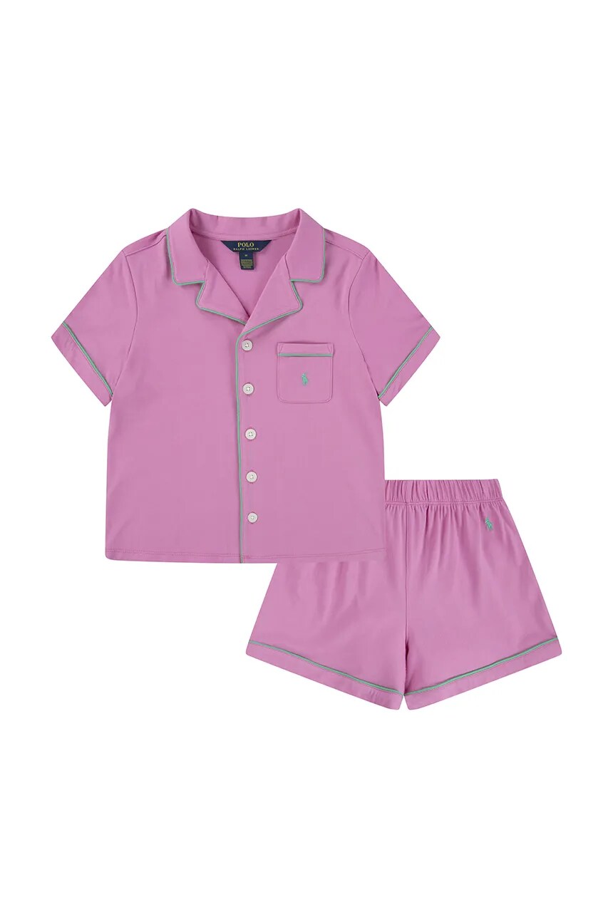 

Пижамы из хлопка для детей Polo Ralph Lauren, фиолетовый