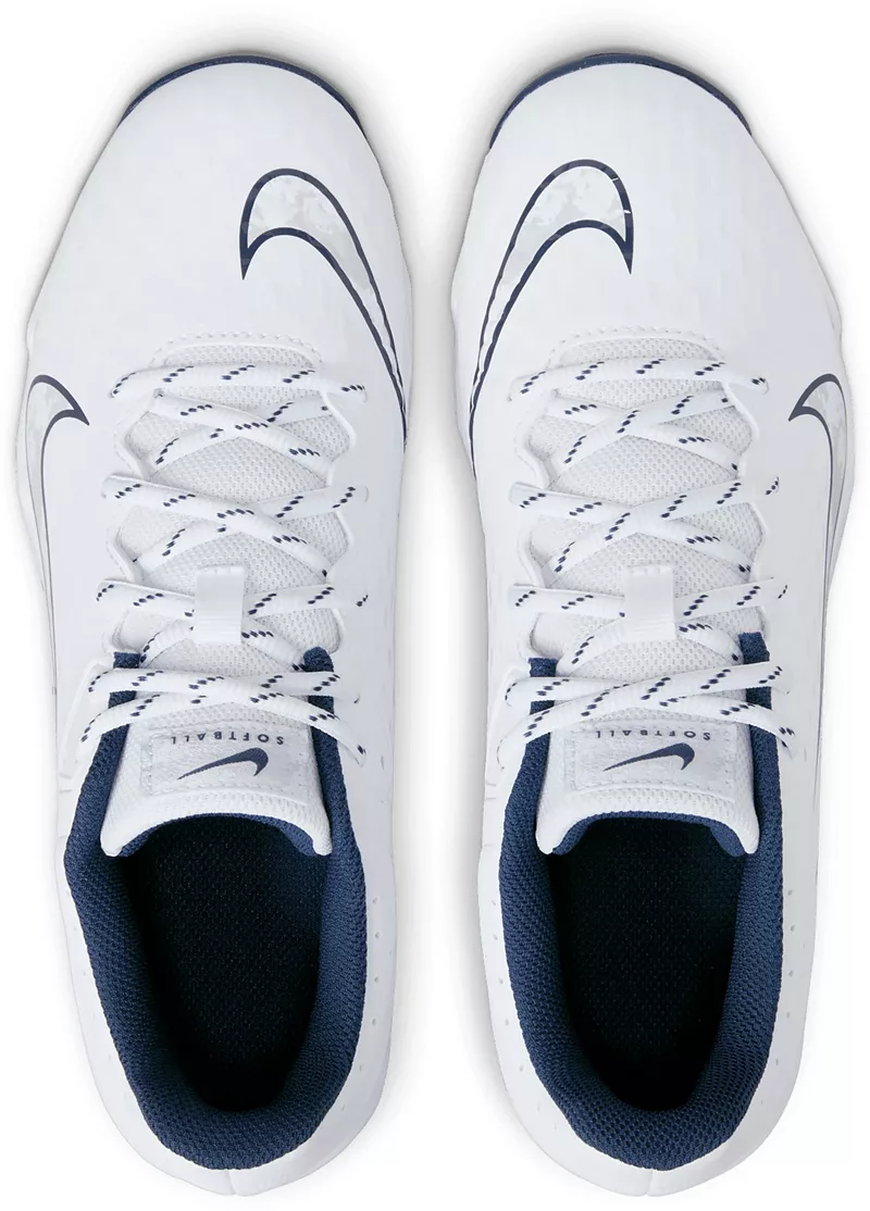 Женские софтбольные бутсы для софтбола Nike Hyperdiamond 4 Keystone, цвет Navy/Platinum — фото 2