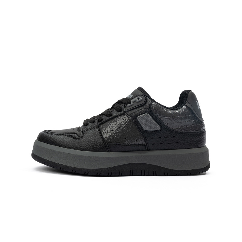 

Lee Cooper Антискользящие износостойкие низкие скейтерские кроссовки унисекс Glacier Black, цвет Men's Glacier Black