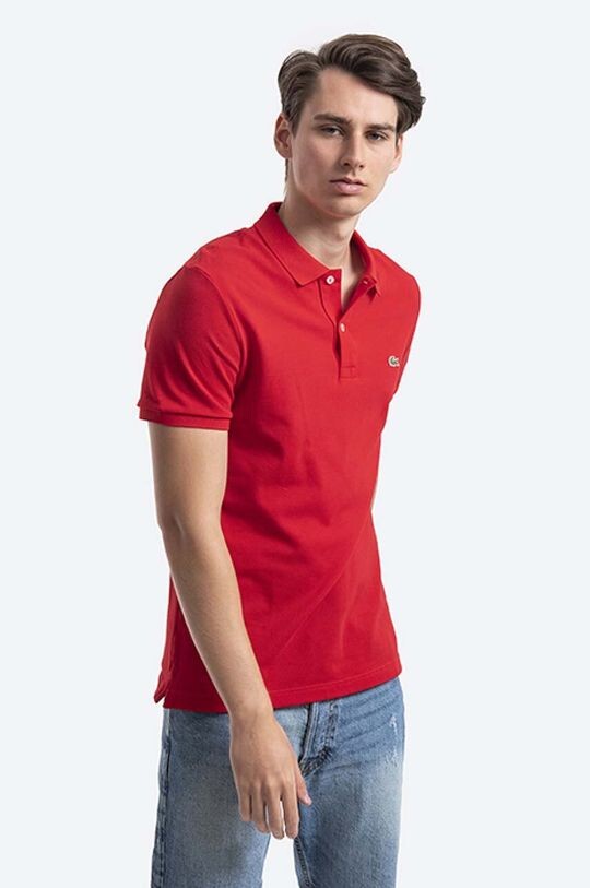 

Хлопковое поло PH4012 240 Lacoste, красный