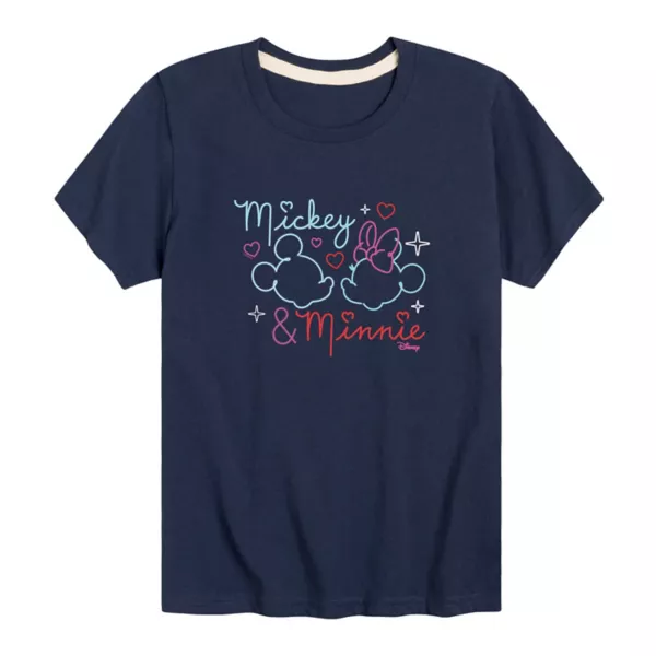 

Футболка с неоновым принтом «Микки Маус и друзья» для мальчиков 8–20 лет Disney, синий