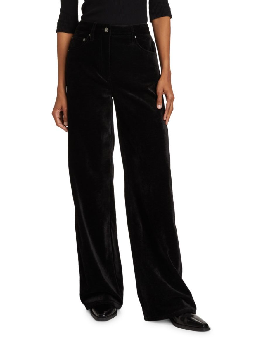 

Широкие брюки Donovan из шенилла Proenza Schouler White Label, черный