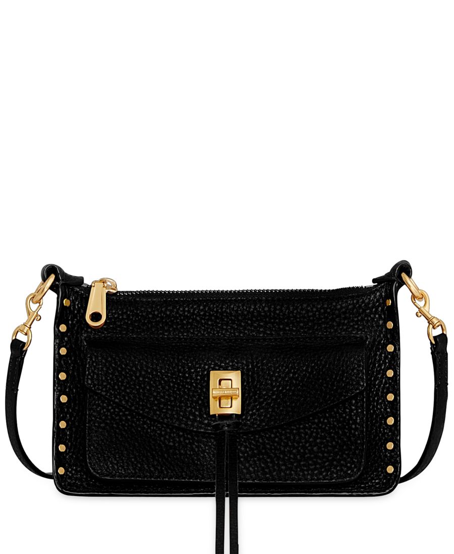 

Сумка через плечо Darren Small из кожи с заклепками Rebecca Minkoff, Black