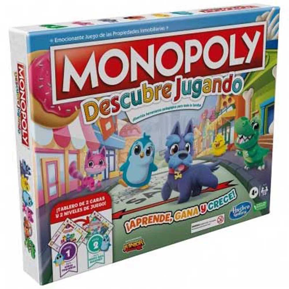 

Детская настольная игра Hasbro My First Monopoly, мультиколор
