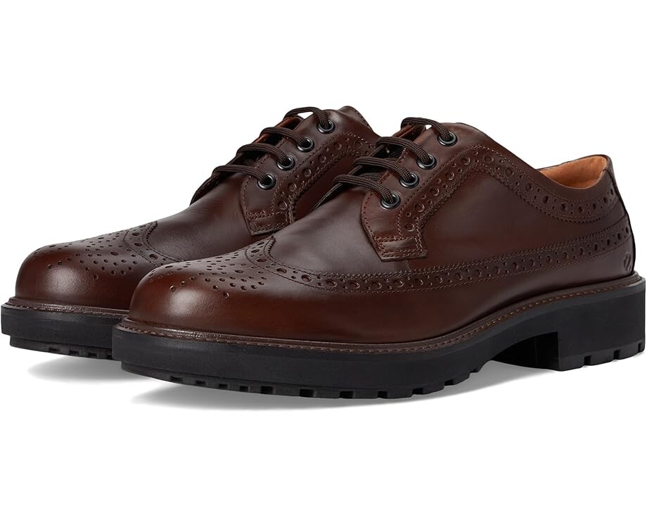 

Оксфорды ECCO Oslo Wing Tip Oxford, цвет Potting Soil