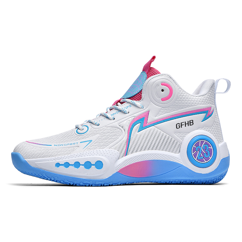 

Износостойкие легкие амортизирующие дышащие кроссовки Mid top для детей и подростков Kung Fu partners, белый