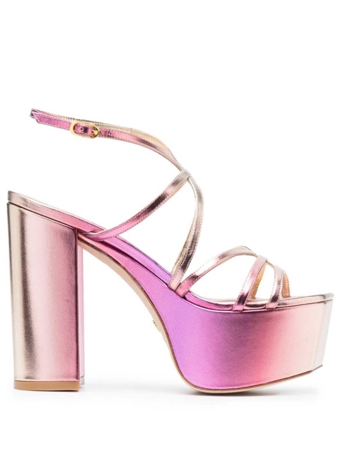 

Stuart Weitzman босоножки Barelythere 145 на платформе, розовый