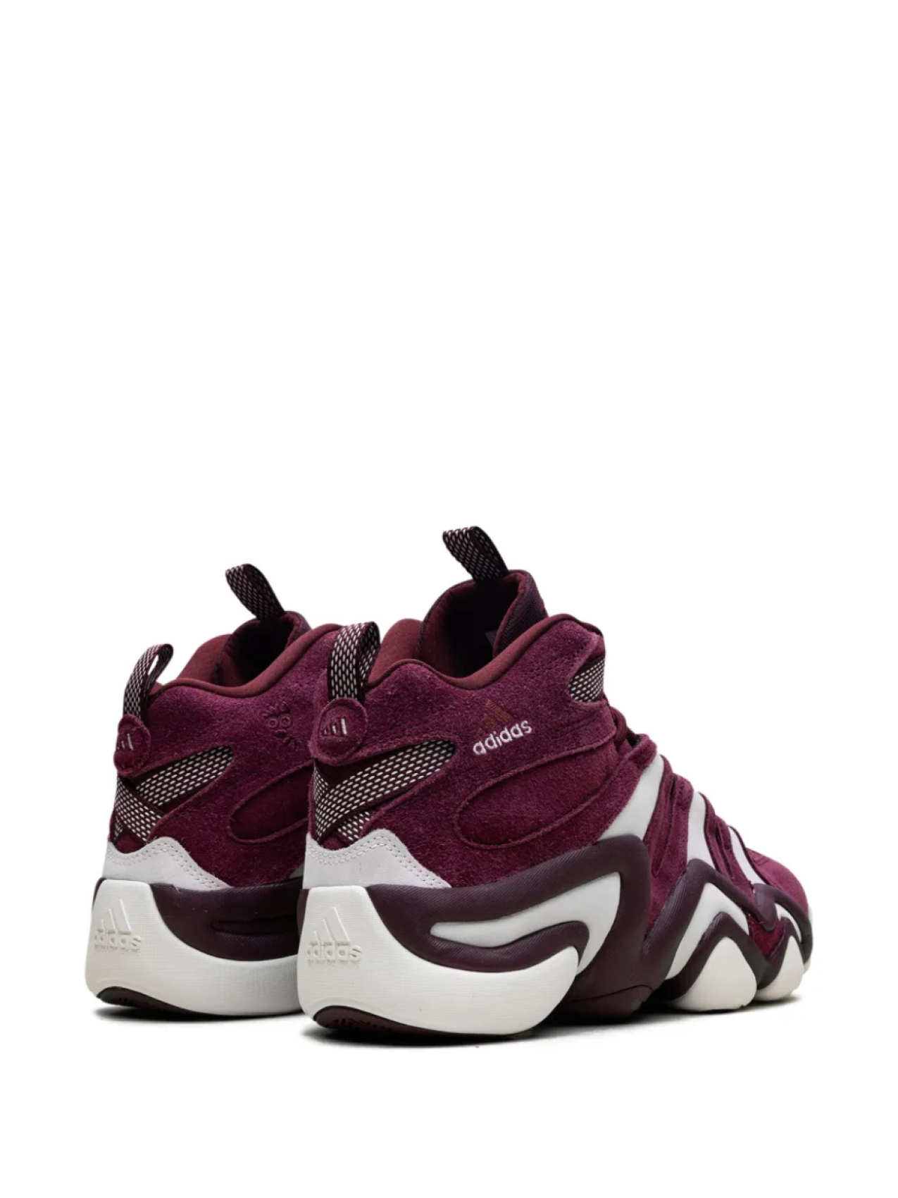Кроссовки adidas Crazy 8 "Maroon/Off White", красный — фото 3