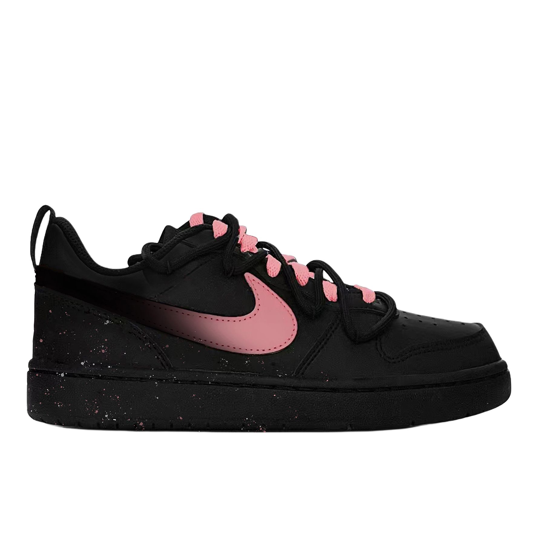 Nike Court Borough Urban Chic Style Pink Frosting кожаные устойчивые к истиранию и скольжению низкие кроссовки для скейтбординга — фото 3