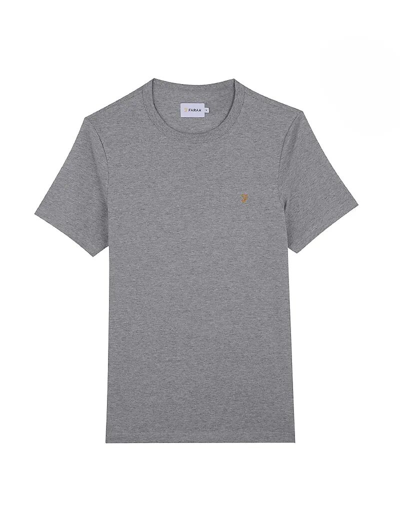 

Футболка Farah Danny из хлопка серого меланжевого цвета — СЕРАЯ