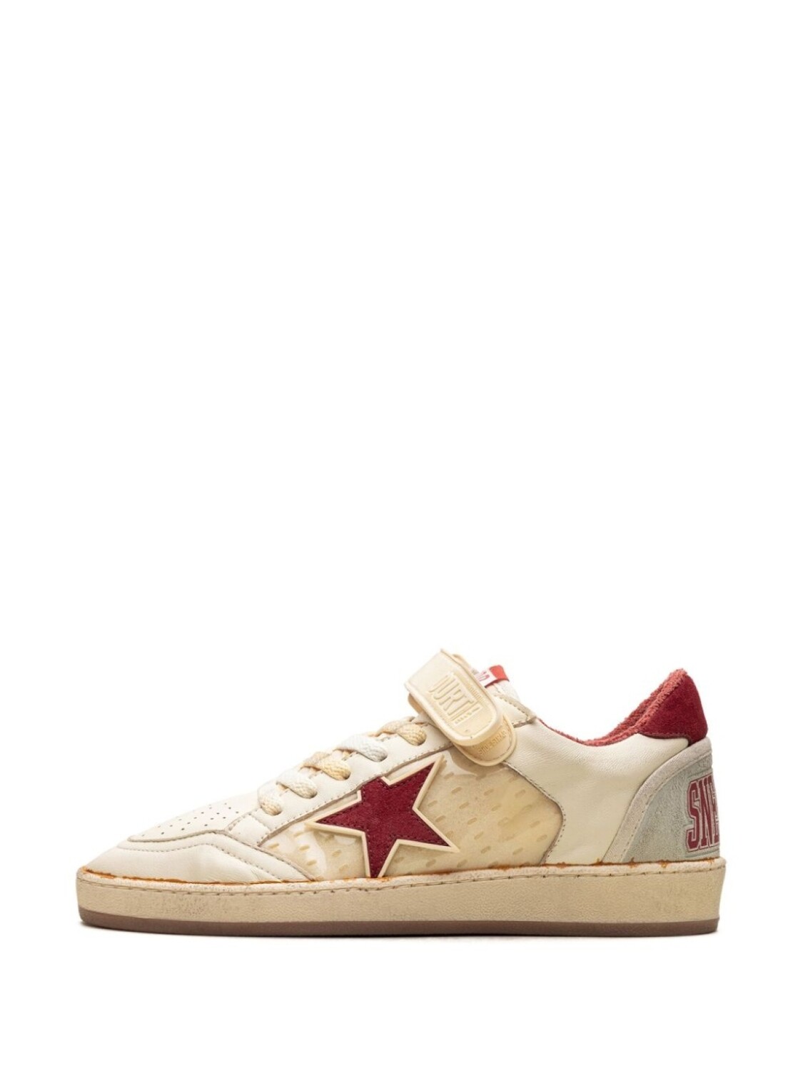 Golden Goose кроссовки Ball Star "Белый/Лед/Красный", нейтральный цвет — фото 3