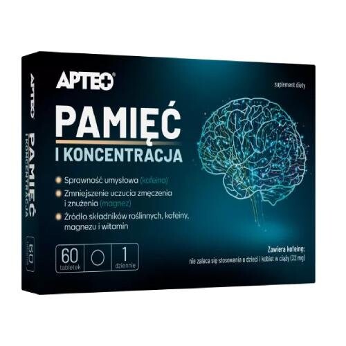 

Apteo, Память и концентрация, 60 таблеток