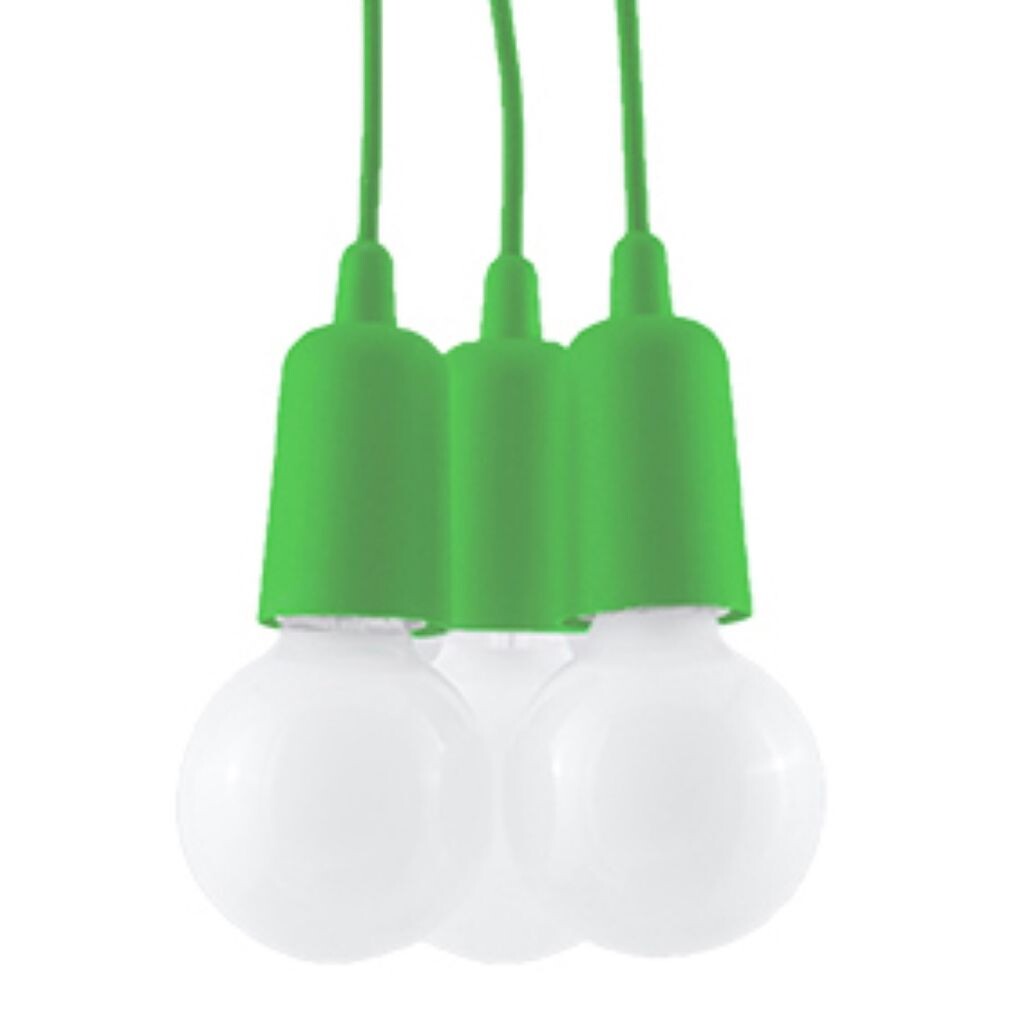 

Подвесной светильник DIEGO 3 зеленый 3xE27 60Вт ПВХ 90x15x15см Sollux Lighting