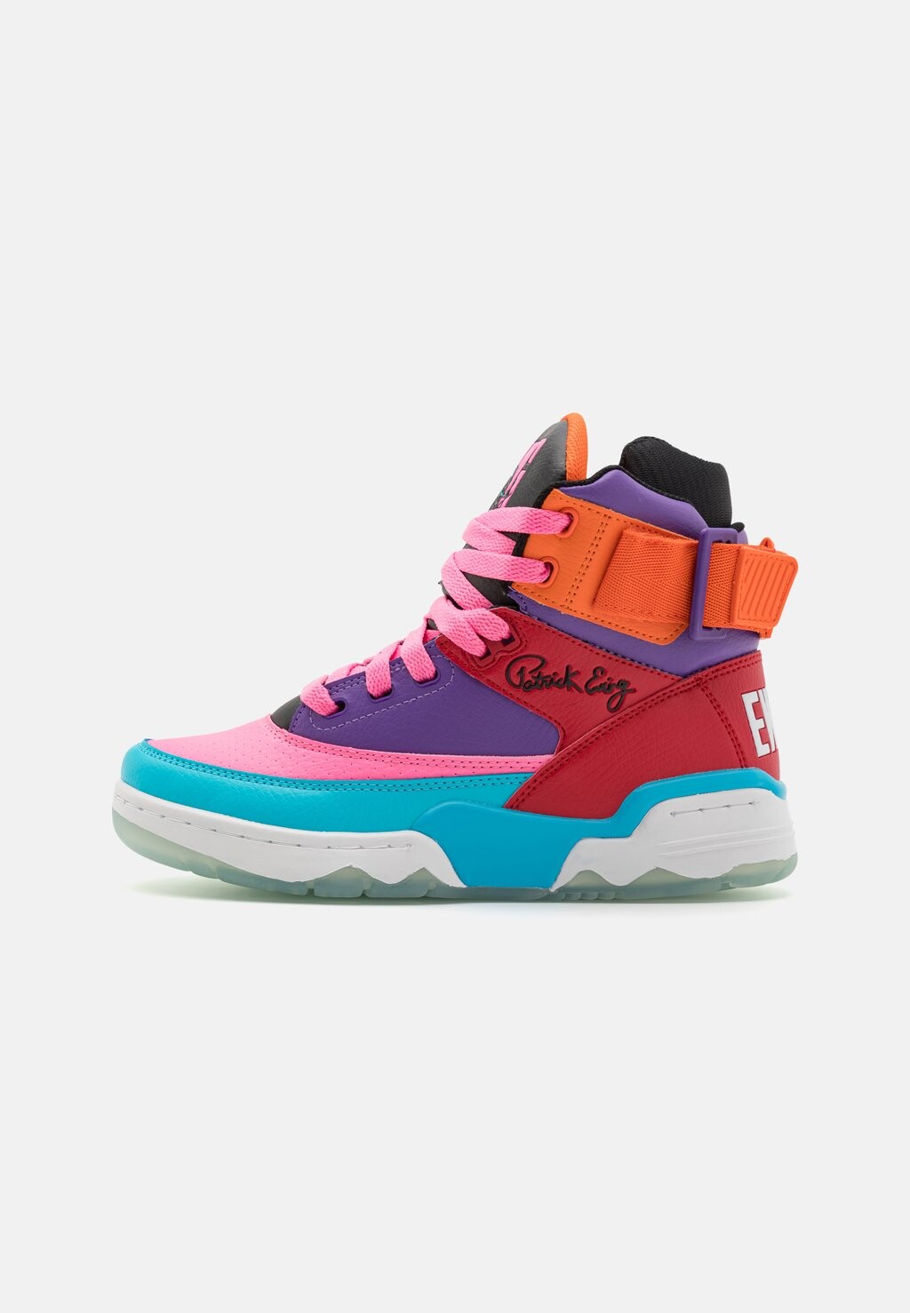 

Кроссовки высокие EWING 33 Patrick Ewing, цвет sugar plum/blue atoll/chinese red