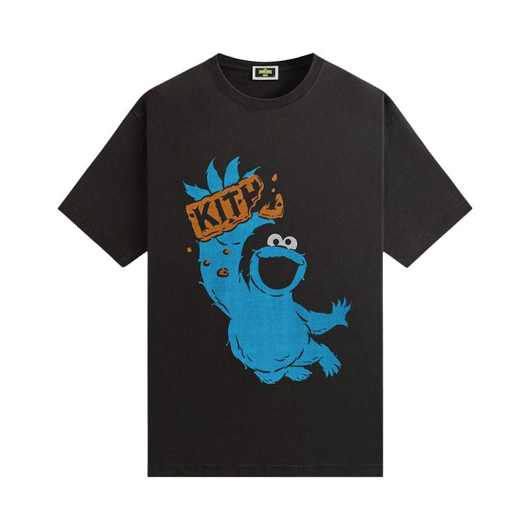 

Футболка Kith x Sesame Street Cookie Monster Vintage Tee, Black