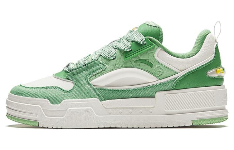 

Кроссовки ANTA Skateboarding Shoes Men Low-top Green, белый