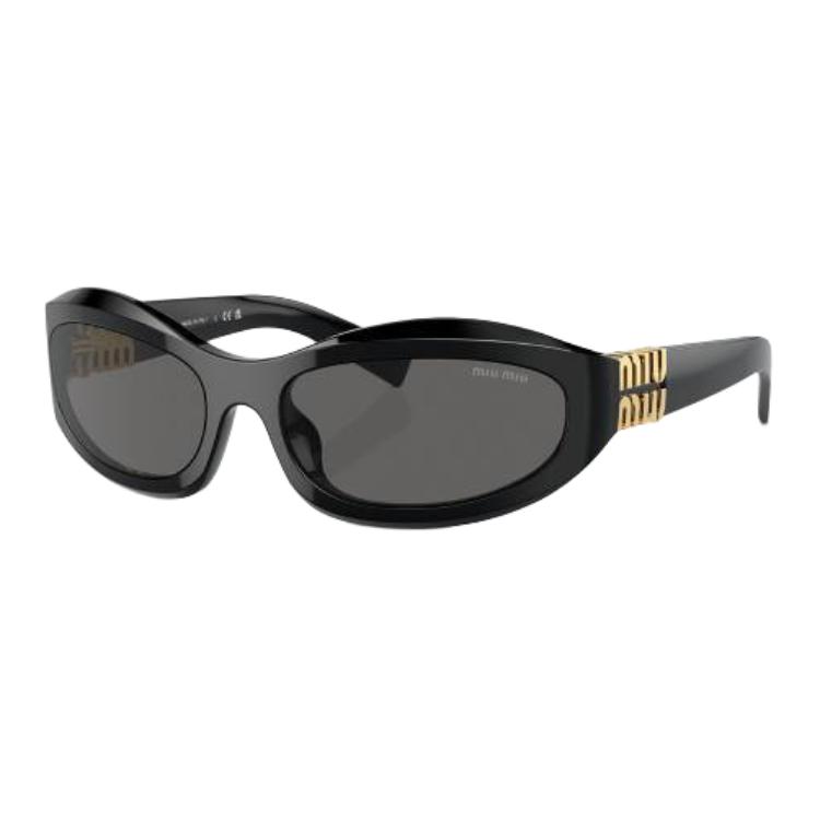 

MIU MIU Солнцезащитные очки овальной формы Eyewear Oval Frame, Black