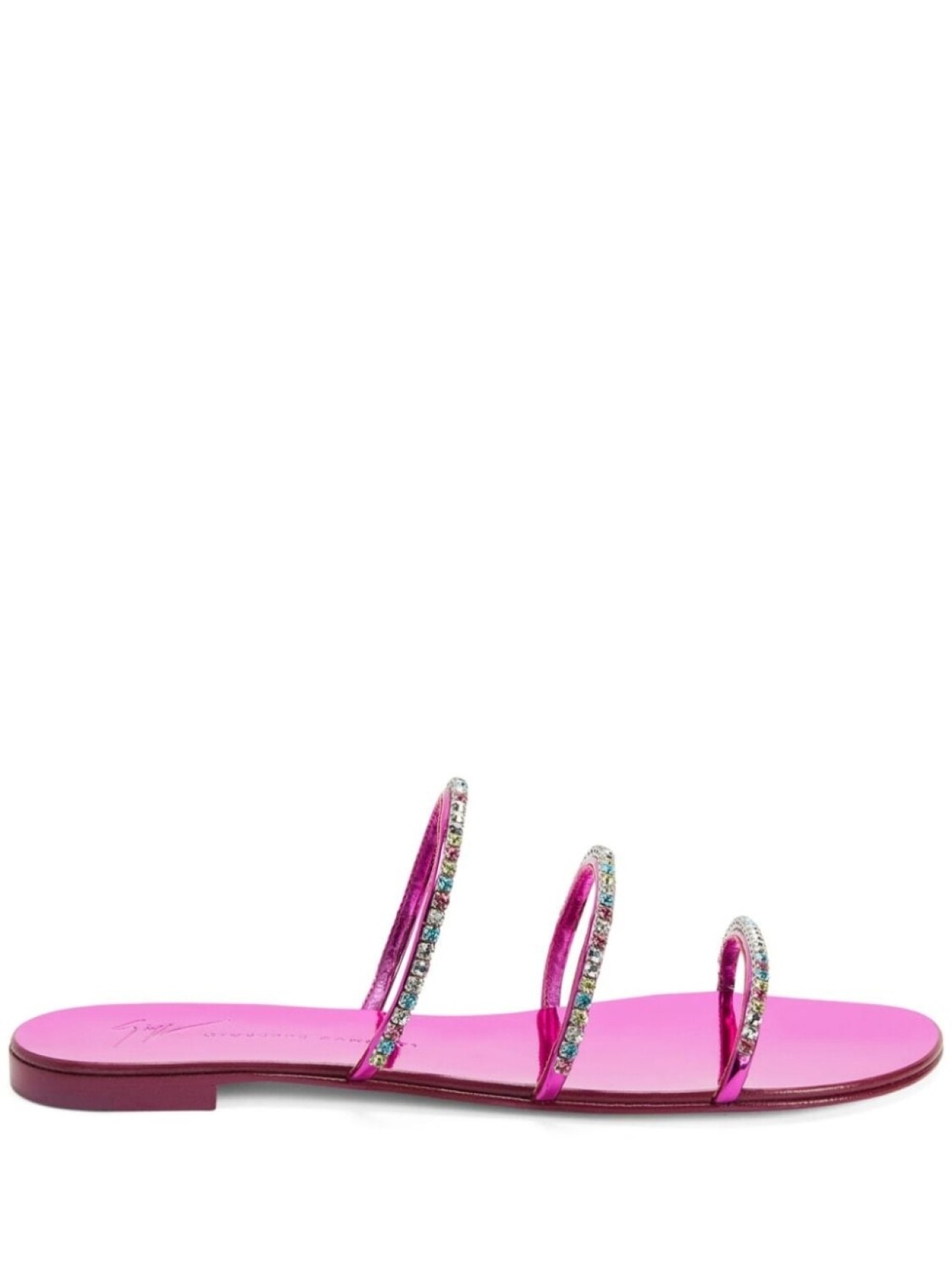 

Giuseppe Zanotti сандалии Dark Colorful со стразами, розовый