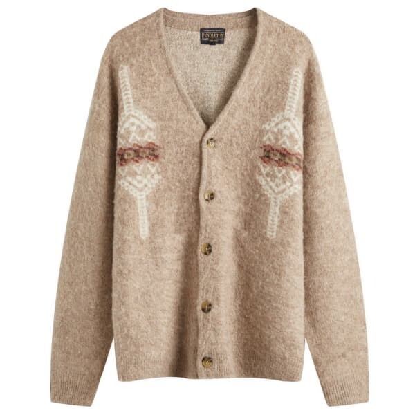 

Кардиган с лохматой шерстью Pendleton, бежевый