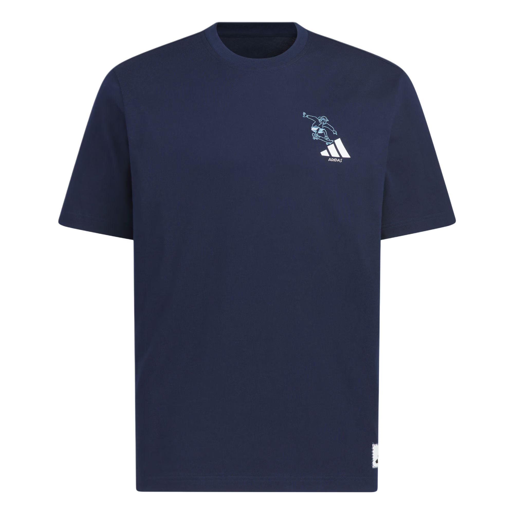 

Футболка для скейтбординга мужская Adidas, темный индиго, Фиолетовый, Футболка для скейтбординга мужская Adidas, темный индиго