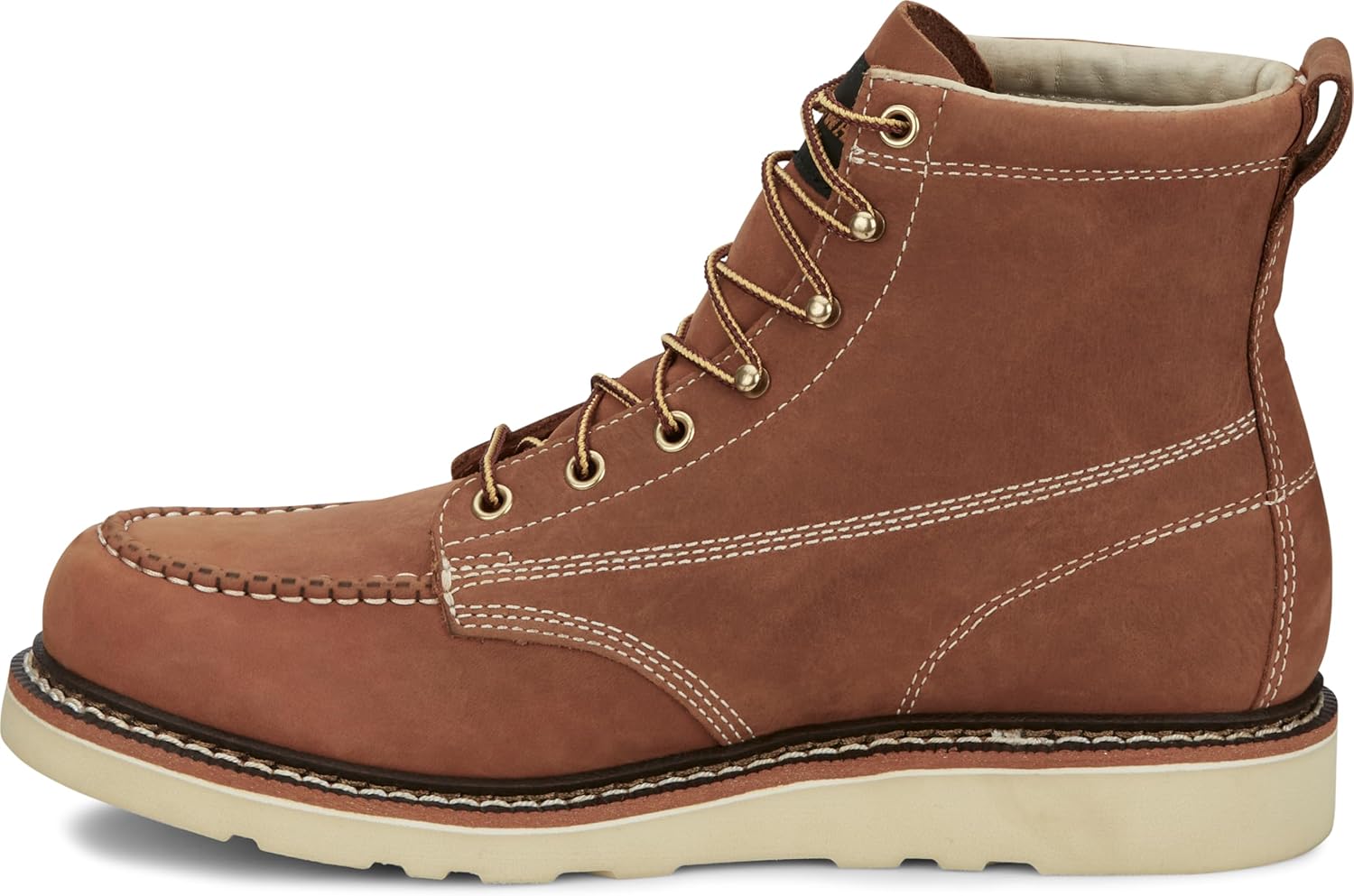 Ботинки мужские Chippewa Men's Edge Walker 6 с шнуровкой и клиновидной подошвой, Tan - Soft Toe — фото 3