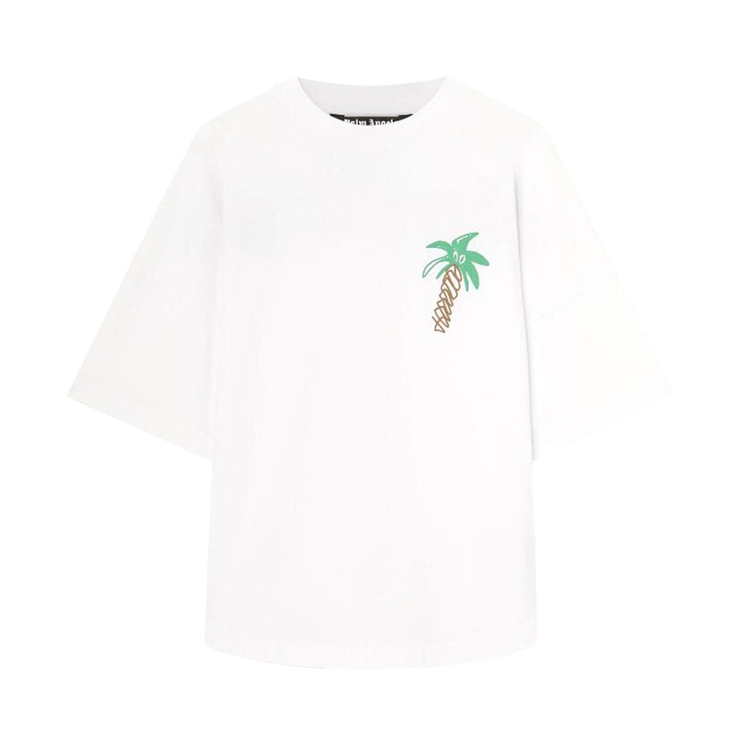 

Футболка Palm Angels Sketchy Over, цвет Белый/Черный