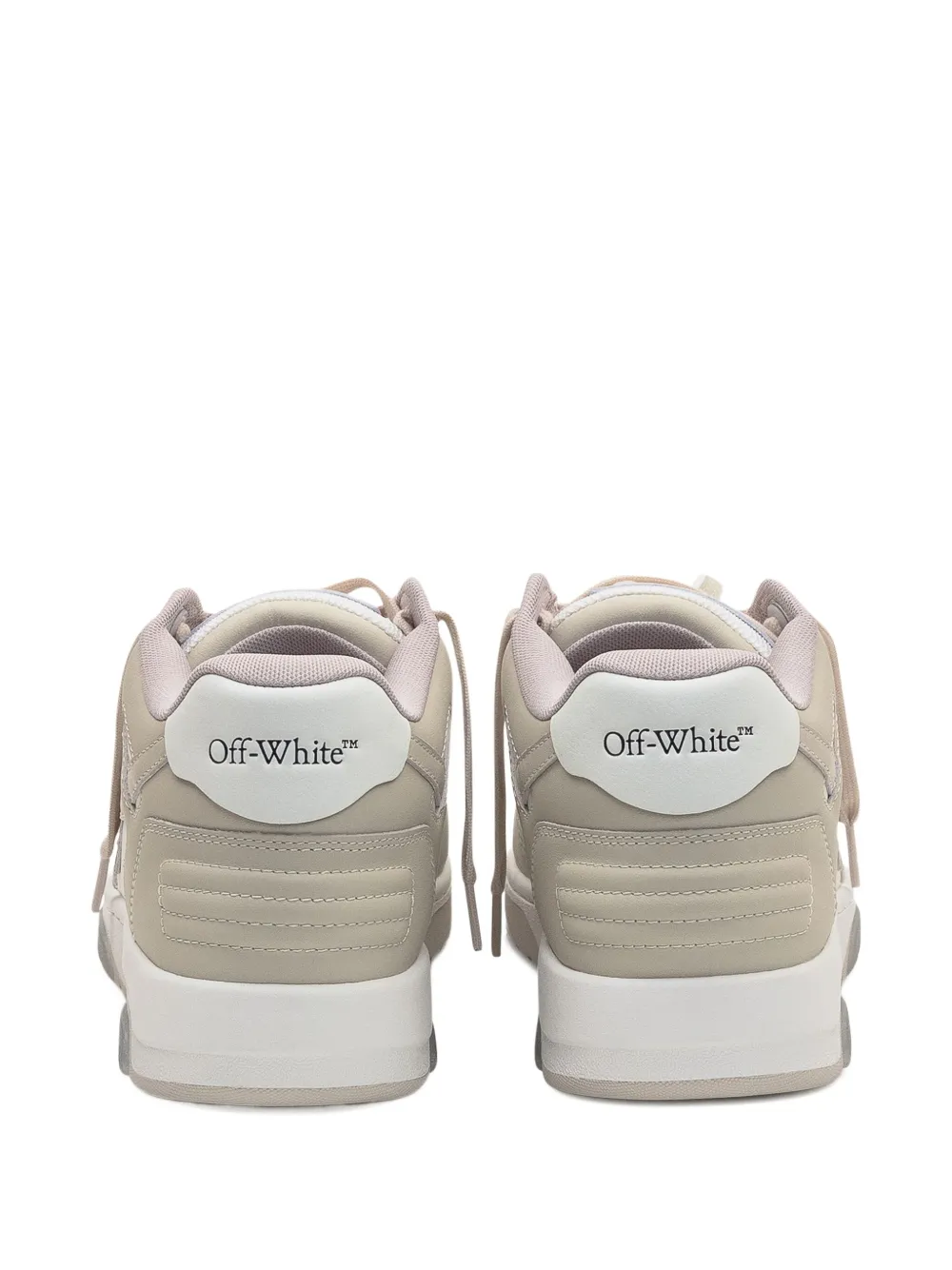 Кроссовки Out Of Office из телячьей кожи с отделкой в виде стрелы OFF-WHITE, нейтральный — фото 3