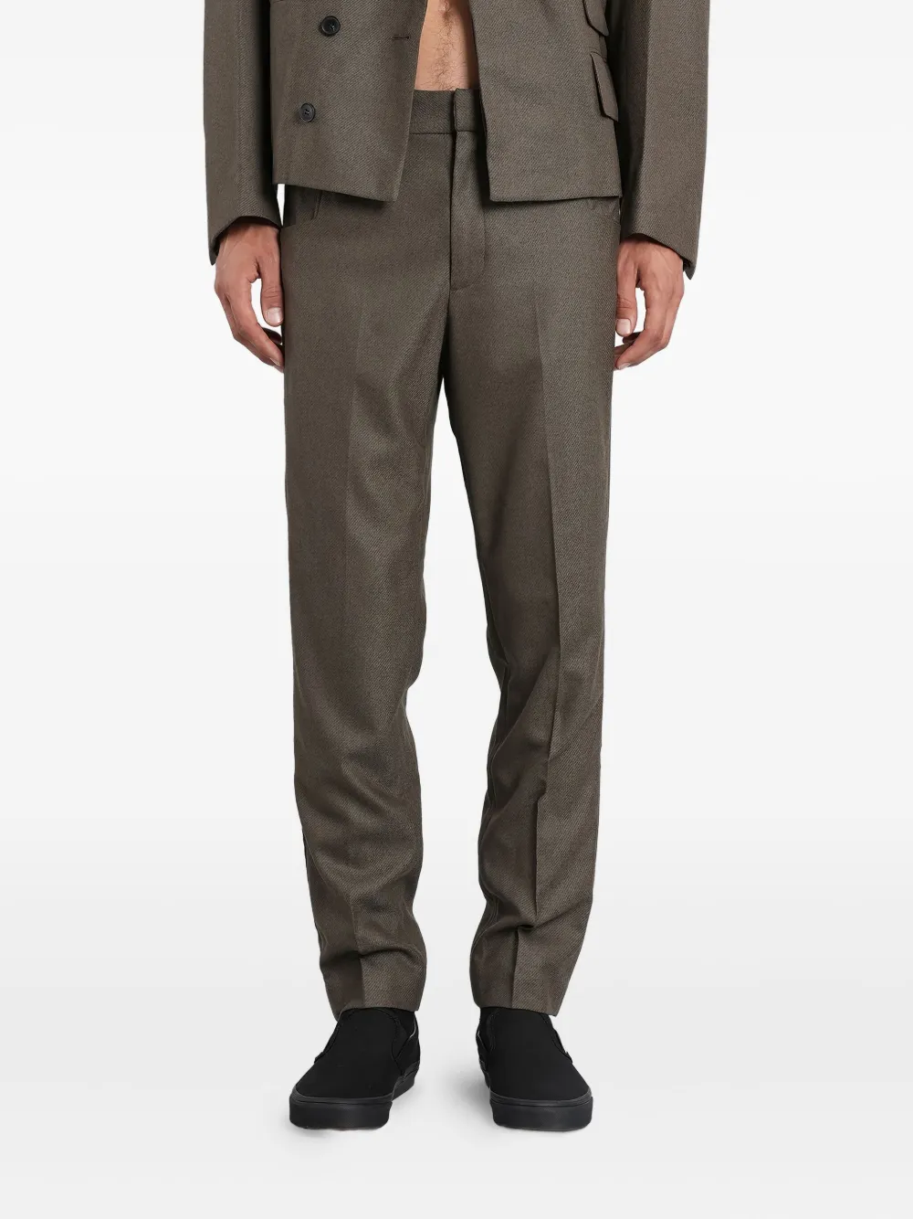 

Брюки прямого кроя с карманами ENTIRE STUDIOS, серый