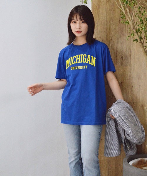 

Футболка с коротким рукавом, с логотипом колледжа Spiritoso, синяя