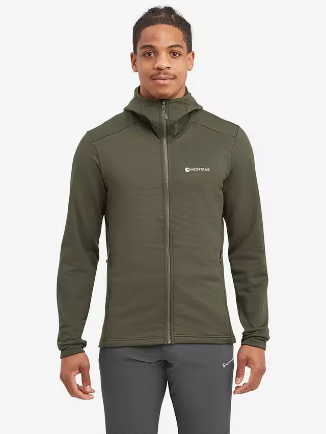 

Худи Montane Protium Lightweight Breathable Zipped, цвет oak/green