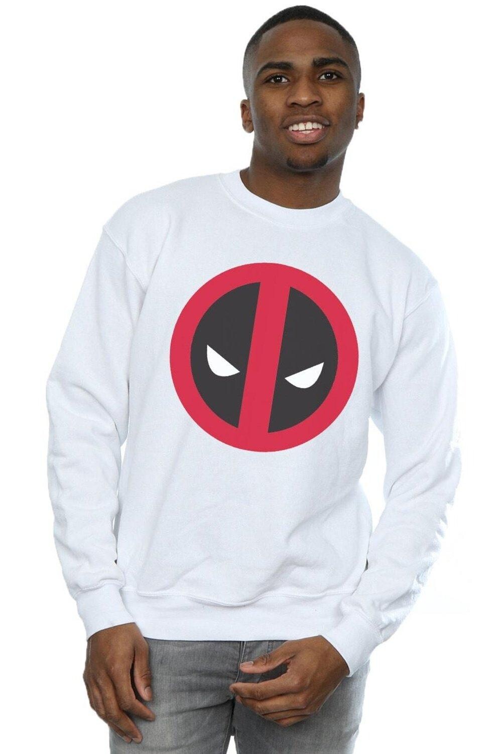 

Толстовка с большим чистым логотипом Deadpool Marvel, белый