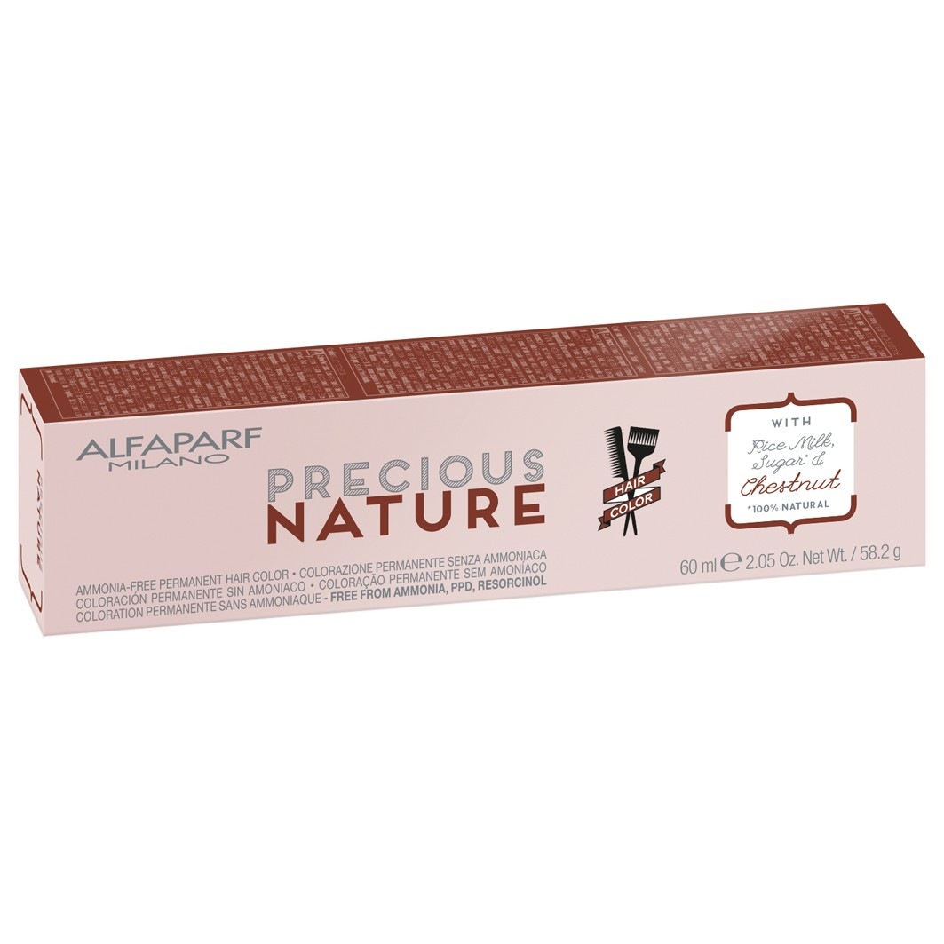 

Краска для волос precious nature hair color naturfarben Alfaparf Milano, 5 - kastanie hellbraun, объем 60 мл