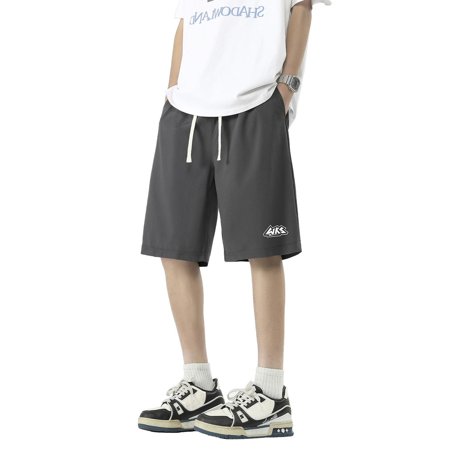 

Повседневные шорты унисекс WOKXSS, темно-серый