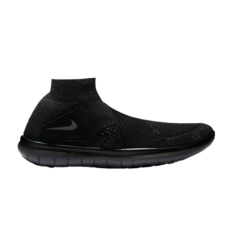 

Кроссовки Nike Free Run Motion Flyknit 2017 'Black', черный