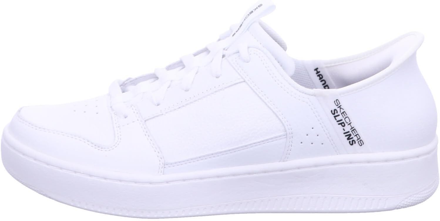 Мужские кроссовки Skechers Sport Court 92 - Distown без шнурков, белый — фото 2