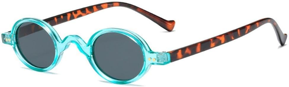 

Модные маленькие круглые солнцезащитные очки для женщин, классический винтажный стиль стимпанк, мужские солнцезащитные очки с защитой от УФ-излучения UV400, овальная женская оправа WNCKSQ, C9